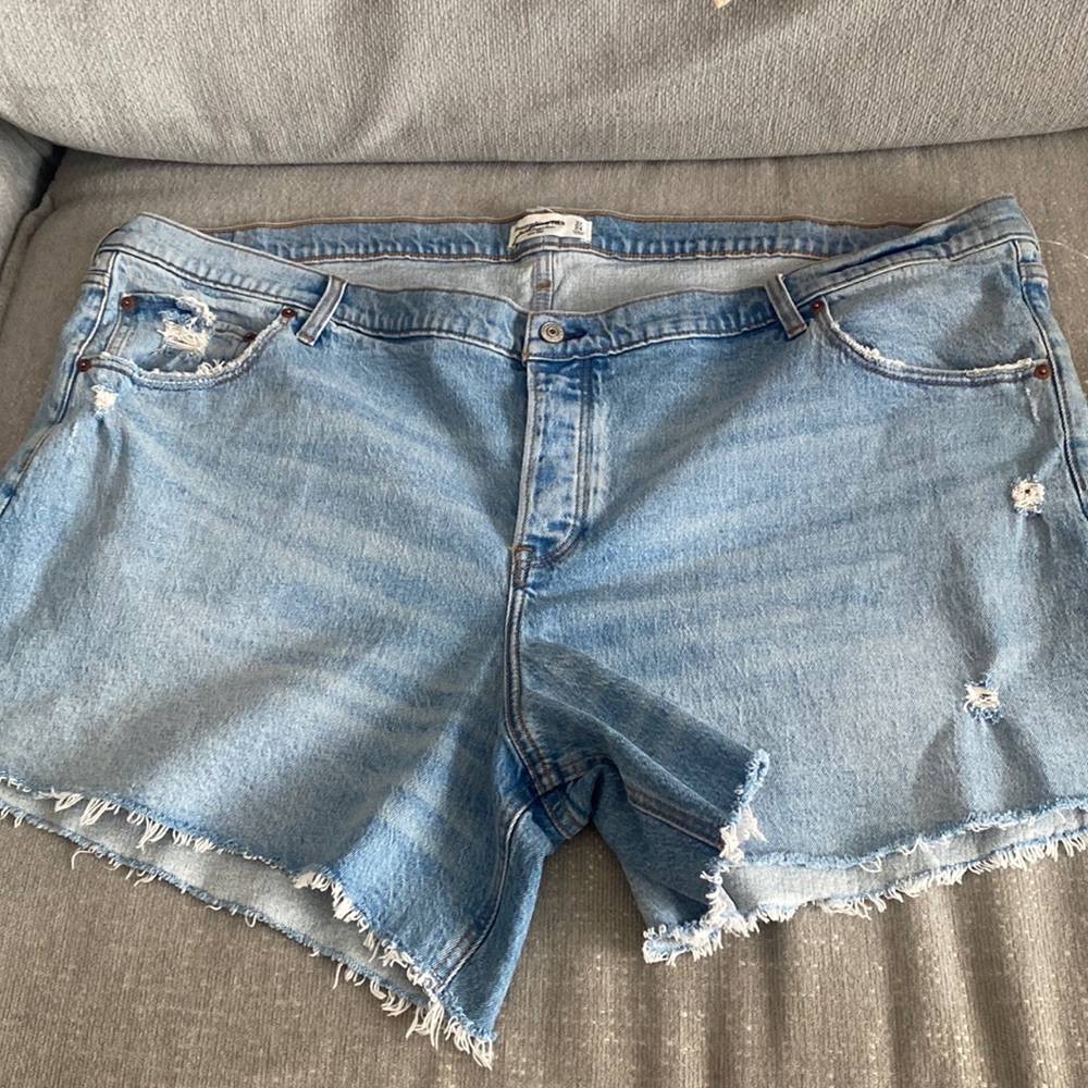 Abercrombie And Fich The 90s Baggy Shorts Low Rise Size 37/24 - Picture 1 of 10
